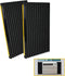 LBG Products Window Air Conditioner Foam Insulation Panels,AC Side Insulating Panel Kit,2 Pack,Black, 17in High x 9in Wide x 7/8in Thick