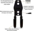 Garage Storage Utility Hooks, Wall Mount Hanging Hooks, Steel U-Hooks Tool Organizer Holder, 2-Pack (Black, Type-1)