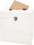 Juvale Rustic Card Box for Wedding (White, Pack of 1)