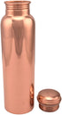 VIBRANICS's Aquatic Copper Water Bottle 34oz - Leak Proof - Ayurvedic Copper Bottle -Perfect Ayurvedic Copper Vessel for Sports, Fitness, Yoga - Natural Health Benefits - Plain - Made in India