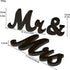 Bloobloomax 6 Inches High Wooden Mr and Mrs Sign Rustic Mr & Mrs Letters Wedding Signs,Photo Props,Party Table,Top Dinner,Rustic Wedding Decorations (Black)