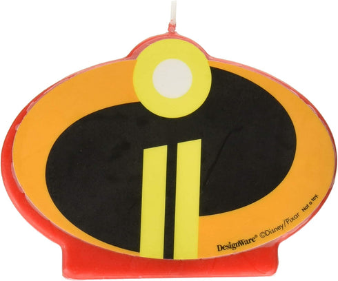 amscan 170519 Disney/Pixar"Incredibles 2" Birthday Candle, Multicolor, Standard