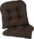 Klear Vu Omega Non-Slip Universal Pads Cushions for Dining, Office Chair, 17"x 17" x 3", 2 Pack, Chestnut 2 Count