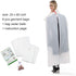 allhom dust proof clothing bags - pack of 6 pcs 60 inch large hanging garment bags and cedar balls, for coat, long dress, gowns, and dance costumes