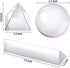 Hartop Clear K9 Crystal Ball Crystal Pyramid Crystal Triangular Prism with Microfiber Pouch Wiper Cloth for Photography Accessory and Art Decor