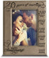 Bella Busta-20 Years of Marriage-Months, Weeks, Days, Hours, Weeks, Minutes, Seconds-20th Anniversary- Engraved Leather Picture Frame (4 x 6 Vertical)