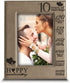 Bella Busta-Happy 10th Anniversary-10 Years of Marriage, Months, Weeks, Days, Hours, Weeks, Minutes, Seconds-10 years anniversary-Engraved Leather Picture Frame (4"x 6" Vertical)
