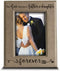 Bella Busta- the Love between a Father and Daughter is forever- Father's Day gift from Daughter-Dad gifts-Christmas Gift- Engraved Leather Picture Frame (4 x 6 Vertical)
