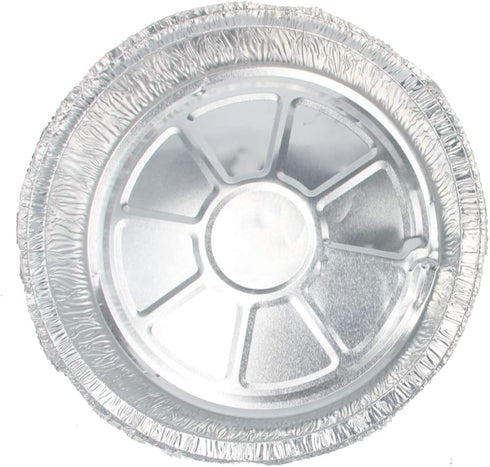 50 Pack Round Aluminum Foil Pans Disposable Containers with Straight Walls for Storing, Baking, Meal Prep Reheating Freezer Oven Safe