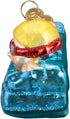 Old World Christmas Swim, Skis and Flippers Glass Blown Ornaments for Christmas Tree, Swimmer