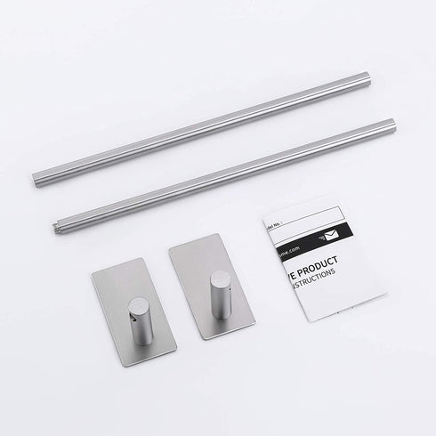KES Towel Bar for Bathroom 24-Inch Self Adhesive Towel Bar No Drill Sticky on Towel Holder SUS304 Stainless Steel Rustproof Brushed Finish, A7000S60B-2