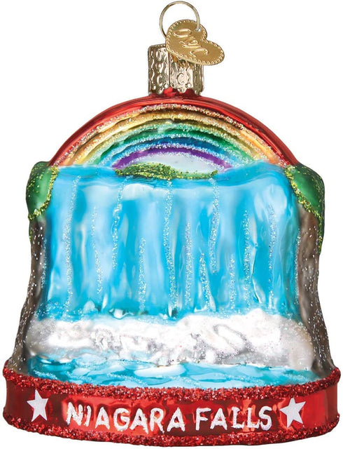 Old World Christmas Niagara Falls Glass Blown Ornaments for Christmas Tree
