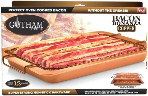 Gotham Steel Bonanza Bacon Cooker, Large, Brown