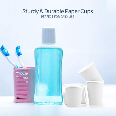 300Pack 4oz Disposable Paper Cups, Espresso Cups?Small Mouthwash Cups ,Hot/Cold Beverage Drinking Cup for Party,Travel and Event