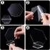 Clear Acrylic Place Cards Hexagon Seating Cards Wedding Table Numbers With Holder Sublimation DIY Table Name Cards Plates For Wedding Reception Banquet Party Decoration (Classic Style,25 Pieces)