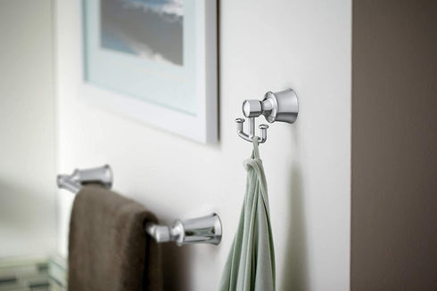 Moen YB2103CH Dartmoor Double Robe or Towel Hook, Chrome