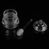 Yosoo Transparent Beehive-Shaped Honey Jar with Dripper Stick for Storing and Dispensing Honey 245ml