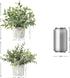 Hollyone Faux Plants Indoor Artificial Mini Potted Plants Plastic Green Plant Small Fake Plants Eucalyptus Decor in Pots for Home Table Room Bathroom Decor
