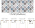 Moroccan Table Runner-Cotton linen-Small 36 inche Geometric Quatrefoil Lattice Dresser Scarves,Kitchen Coffee/Dining Farmhouse Tablerunner for Home Living Room,Holiday Dinner Scarf Décor,Blue Grey
