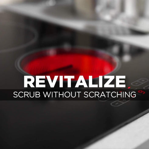 Weiman Cooktop Cleaner Kit - Cook Top Cleaner and Polish 20 Ounce - Scrubbing Pad, Cleaning Tool, Cooktop Razor Scraper