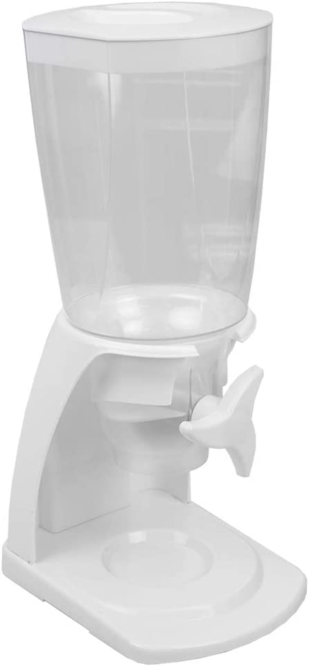 Home Basics Single Cereal Dispenser, White