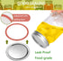 Regular Mouth Canning Lids and Rings - Gusoul 50 Count Mason Jar Lids & Rings/Bands Set for Regular Mouth Canning, Split-Type & Leak Proof Lids with Silicone Seals for Ball, Kerr Jars (70 mm, Sliver)