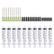 BSTEAN 10ml Syringes 14Ga 1.5 Inch Blunt Tip Needle Storage Caps - Glue Applicator, Oil Dispensing (Pack of 10)