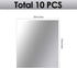 BBTO BBTO 10 Pieces Flexible Mirror Sheets Self Adhesive Non Glass Mirror Tiles Mirror Stickers for Home Wall Decor (8 x 10 Inch)