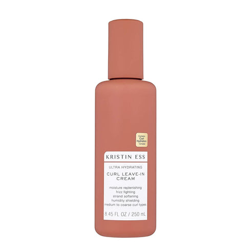 Kristin Ess Hair Ultra Hydrating Curl Leave-In Cream Conditioner for Curly Hair with Frizz Control, Humidity Shielding, Vegan, Color + Keratin Safe, 8.45 fl oz