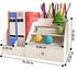 Insdawn Desk Organizers Office Organization File Paper Organizer and Storage for Desktop Magazine File Mail Folder Holder Letter Tray DIY with Drawer