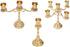 Metal Candelabra Antique Gold Candlestick Tall Candle Holder Wedding Event Candelabra Candle Stand (Single Candle Arm)