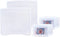 novelinks Scrapbook Storage 11" x 11" Portable Project Case and 6 Pieces 4" x 6" Clear Photo Storage Case with Tray (2 Pack)
