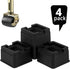 Joyclub 2 Inch Heavy Duty Bed Risers Durable and Stackable Bed Lifts Fits to Casters or Legs of Sofa, Table, Couch and Bed Frame (4 Pack)