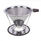 AINAAN Honeycombed Stainless Steel Coffee Filter, Reusable Tapered dripper with Removable Cup Holder, 2019, New Generation