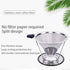 AINAAN Honeycombed Stainless Steel Coffee Filter, Reusable Tapered dripper with Removable Cup Holder, 2019, New Generation