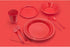 Exquisite Red Plastic Plates 100 Count I 9 Inch I Round Red Disposable Plates - Disposable Red Dinner Party Plates For All Occasions - Red Plastic Party Plates For Parties