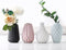 Flower Vase Set of 4, Decorative Ceramic Vase, Vase for Decor Home Living Room Office Parties Wedding (Black,White,Green,Rose)