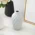 Flower Vase Set of 4, Decorative Ceramic Vase, Vase for Decor Home Living Room Office Parties Wedding (Black,White,Green,Rose)