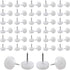 100 Pcs White Sliders for Chair Legs Nylon Slider Glides Table Feet | Furniture Sliders Nail Furniture Feet | Chair Leg Floor Protectors 18 mm Nail Furniture Pads for Chair Legs Nylon Chair