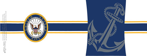 Tervis Navy Pride Tumbler with Wrap and Navy Lid 16oz Mug, Clear