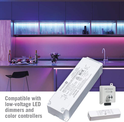 Armacost Lighting 810240 12 Volt LED Power Supply, 24 Watt, White