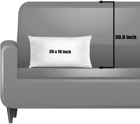 Ambesonne Brown and Blue Throw Pillow Cushion Cover, Floral Design with Swirl Lines Falling Leaves Autumn Inspired, Decorative Rectangle Accent Pillow Case, 36" X 16", Brown Pale Seafoam Cream