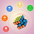 6 Pack Mini Rubix Cubes Tiny 3x3x3 Color Puzzle Cube Toys Stress Relief Party Game Toy to Boys and Girls for Favors Birthday Gifts Party Supplies