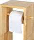 Toilet Paper Holder Toilet Paper Stand Roll Holder Stand and Dispenser with Storage for Bathroom