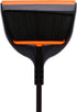 TreeLen Angle Broom and Dustpan Set, Dust Pan Snaps On Broom Handles Orange