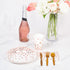 DECORLIFE Rose Gold Plates and Napkins Party Supplies Serves 24, Rose Gold Paper Plates, 12oz Cups Included, Complete Pack for Baby Shower, Graduation, Retirement, Birthday and Wedding, Total 192 PCS