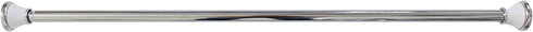 Splash Home Regal Shower Curtain Rod, 42-72 inch Adjustable Tension Spring Hold, Bathroom Accessories, Rust Resistant, Anti-Slip, No Drilling, Easy to Use - Chrome