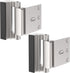 Door Lock for Home Security (2-Pack) - Easy to Install Door Latch Device, Aluminum Construction, Satin Nickel Door Locks for Door Security | Child Proof & Tamper Resistant, Door Locks