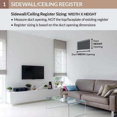 Accord ABSWWH2106 Sidewall/Ceiling Register with 2-Way Design, 10-Inch x 6-Inch(Duct Opening Measurements), White