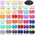 DeD 80 Pieces 2 Inch Hair Bows Fine Hair Clips Grosgrain Ribbon Bows Alligator Hair Clips Fully Lined for Baby Girls Toddlers Infant In Pairs